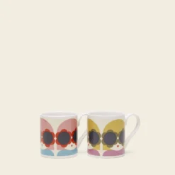 Standard Mug Set Of 2 - Lola -Home Decor & Bags-Orla Kiely 10 mug 0078