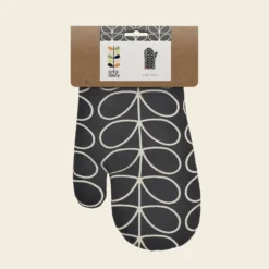 Oven Mitt - Linear Stem Slate -Home Decor & Bags-Orla Kiely 148253okovenmittlinearstem3frontview