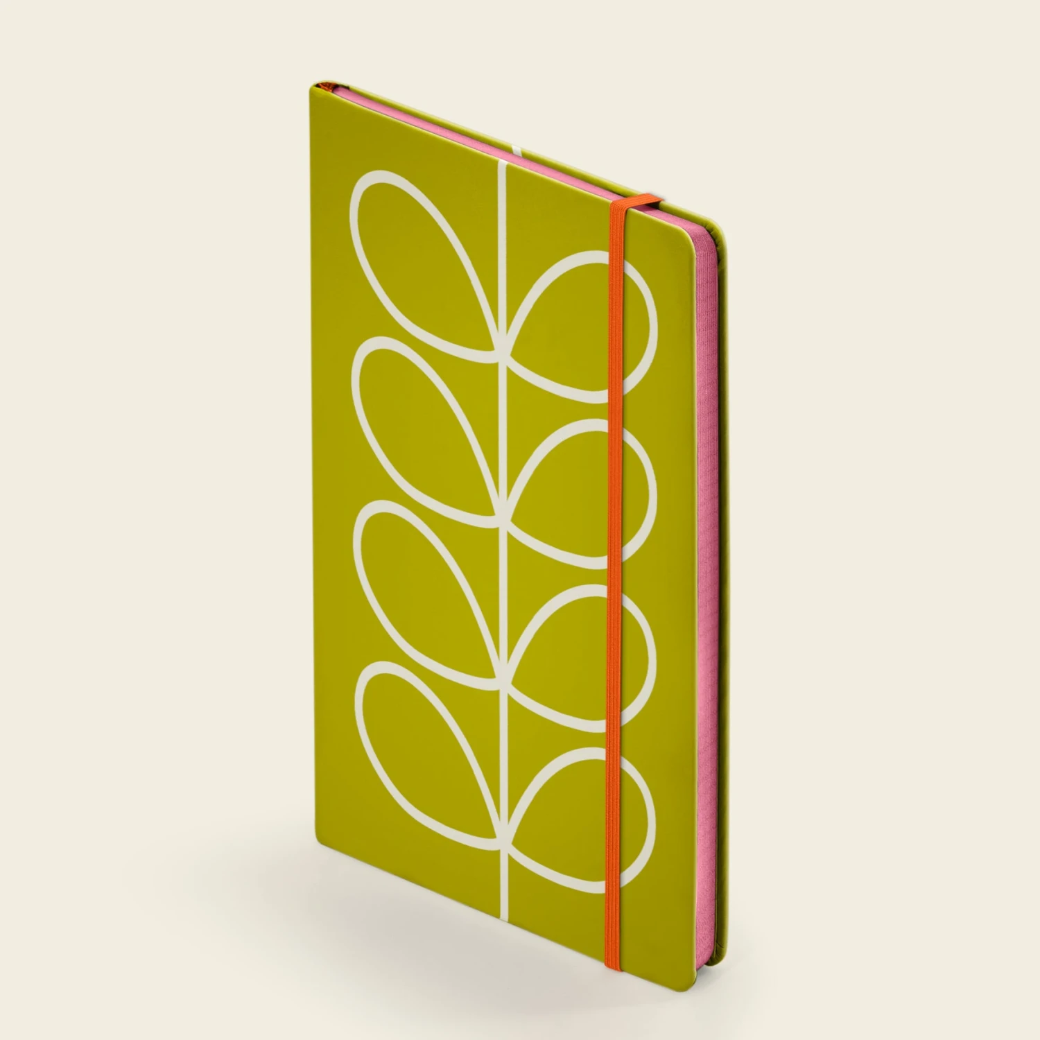 Medium Notebook - Linear Stem Olive 2 Medium Notebook - Linear Stem Olive - Image 2
