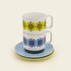 Cappuccino & Saucer Set - Atomic Flower
