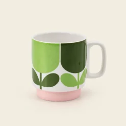 Stackable Large Mug Set Of 6 - Block Flower -Home Decor & Bags-Orla Kiely 149793okset4stackingmugsblockflower3sideview 8c3f35c5 9260 403e aa03 a97280d04b36