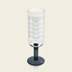Formal Champagne Glass Set Of 4 - Forest -Home Decor & Bags-Orla Kiely 150577okformalchampagneglassessetof4setb3