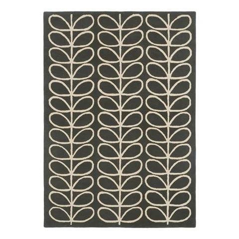 Orla Kiely - Linear Stem Rug Slate 180x120cm 1 Orla Kiely - Linear Stem Rug Slate 180x120cm