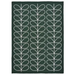 Orla Kiely - Linear Stem Rug Jade 350x250cm
