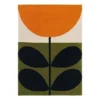 Orla Kiely - Flower Stem Rug Black 180x120cm