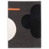 Orla Kiely - Geo Flower Rug Graphite 350x250cm