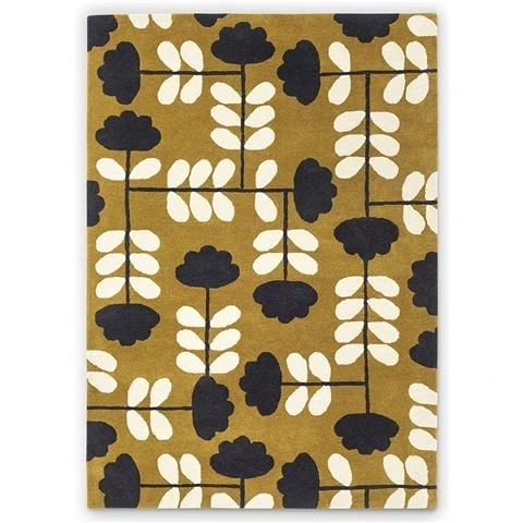 Orla Kiely - Cut Stem Rug Dijon 280x200cm 1 Orla Kiely - Cut Stem Rug Dijon 280x200cm