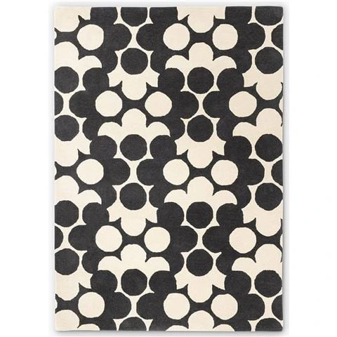 Orla Kiely - Puzzle Flower Rug Slate 230x160cm 1 Orla Kiely - Puzzle Flower Rug Slate 230x160cm