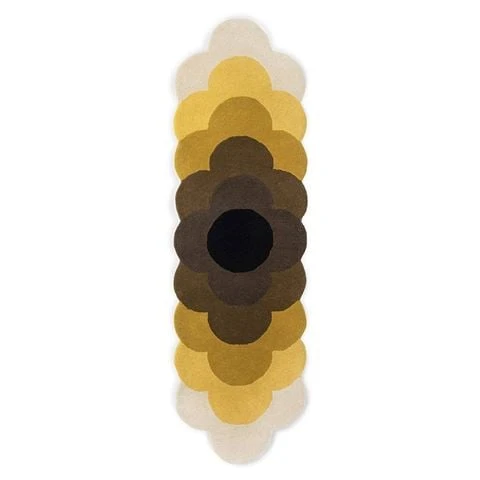 Orla Kiely - Optical Flower Rug Dandelion 230x67cm 1 Orla Kiely - Optical Flower Rug Dandelion 230x67cm