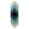 Orla Kiely - Optical Flower Rug Teal 230x67cm