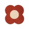 Orla Kiely - Flower Rug Tomato 150x150cm
