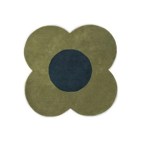 Orla Kiely - Flower Rug Forest 150x150cm 1 Orla Kiely - Flower Rug Forest 150x150cm