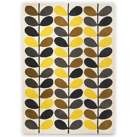 Orla Kiely - Classic Stem Rug Yellow 180x120cm 1 Orla Kiely - Classic Stem Rug Yellow 180x120cm