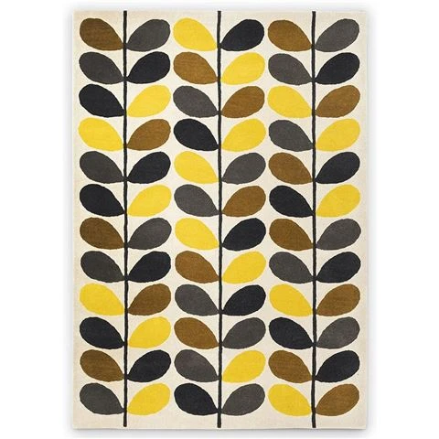 Orla Kiely - Classic Stem Rug Yellow 230x160cm 1 Orla Kiely - Classic Stem Rug Yellow 230x160cm