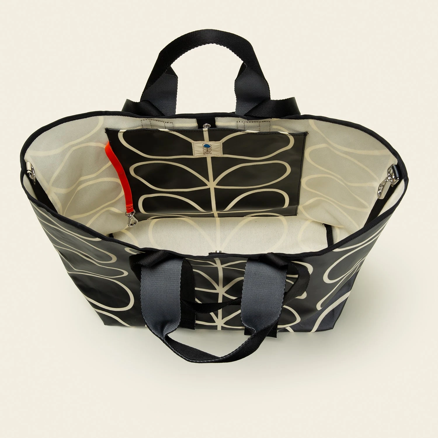 Carryall Basic Large Tote - Linear Stem Liquorice - Image 5