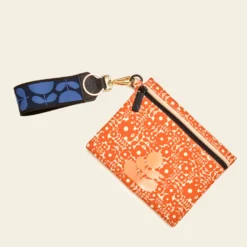 Key Ring - Blue -Home Decor & Bags-Orla Kiely 22SEGKR778 4000 Key Ring Blue 3