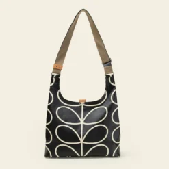 Midi Crossbody - Linear Stem Liquorice 6 Midi Crossbody - Linear Stem Liquorice -Home Decor & Bags-Orla Kiely 22SELIN044 0040 MidiCrossbody LinearStemLiquorice 3