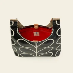 Midi Crossbody - Linear Stem Liquorice 7 Midi Crossbody - Linear Stem Liquorice -Home Decor & Bags-Orla Kiely 22SELIN044 0040 MidiCrossbody LinearStemLiquorice 4