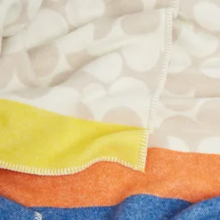 Wool Jacquard Blanket - Puzzle Flower -Home Decor & Bags-Orla Kiely 22aeblanpzf2