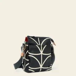 Ranger Crossbody - Linear Stem Liquorice -Home Decor & Bags-Orla Kiely 23SELIN724 0040 RangerCrossbody LinearStemLiquorice2