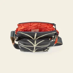 Ranger Crossbody - Linear Stem Liquorice -Home Decor & Bags-Orla Kiely 23SELIN724 0040 RangerCrossbody LinearStemLiquorice4