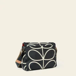 Fielder Crossbody - Linear Stem Liquorice 7 Fielder Crossbody - Linear Stem Liquorice -Home Decor & Bags-Orla Kiely 23SELIN937 0040 FielderCrossbody LinearStemLiquorice2