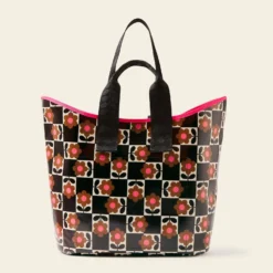 Carryall Large Tote - Flower Pot Chestnut 8 Carryall Large Tote - Flower Pot Chestnut -Home Decor & Bags-Orla Kiely 24SEFLP204 2130CarryallLargeTote FlowerPotChestnut4