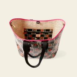 Carryall Large Tote - Flower Pot Chestnut 9 Carryall Large Tote - Flower Pot Chestnut -Home Decor & Bags-Orla Kiely 24SEFLP204 2130CarryallLargeTote FlowerPotChestnut5