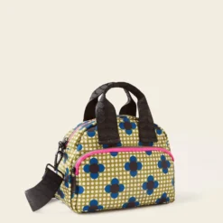 Radial Handbag - Flower Polka Dot Olive -Home Decor & Bags-Orla Kiely 24SEFPD763 3130RadialHandbag FlowerPolkaDotOlive2
