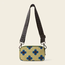 Tripod Crossbody - Flower Polka Dot Olive -Home Decor & Bags-Orla Kiely 24SEFPD783 3130TripodCrossbody FlowerPolkaDotOlive3