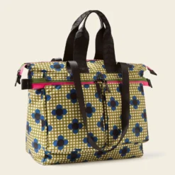 Axis Tote - Flower Polka Dot Olive -Home Decor & Bags-Orla Kiely 24SEFPD862 3130AxisTote FlowerPolkaDotOlive2