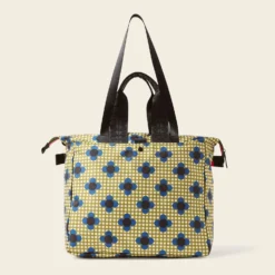 Axis Tote - Flower Polka Dot Olive -Home Decor & Bags-Orla Kiely 24SEFPD862 3130AxisTote FlowerPolkaDotOlive3