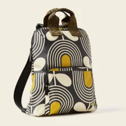 Bestie Backpack - Giant Striped Tulip Noir 7 Bestie Backpack - Giant Striped Tulip Noir -Home Decor & Bags-Orla Kiely 24SEGST138 0140BestieBackpack GiantStripedTulipNoir2