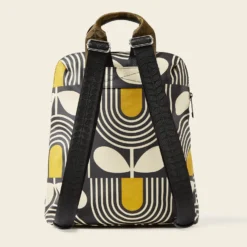Bestie Backpack - Giant Striped Tulip Noir 8 Bestie Backpack - Giant Striped Tulip Noir -Home Decor & Bags-Orla Kiely 24SEGST138 0140BestieBackpack GiantStripedTulipNoir3