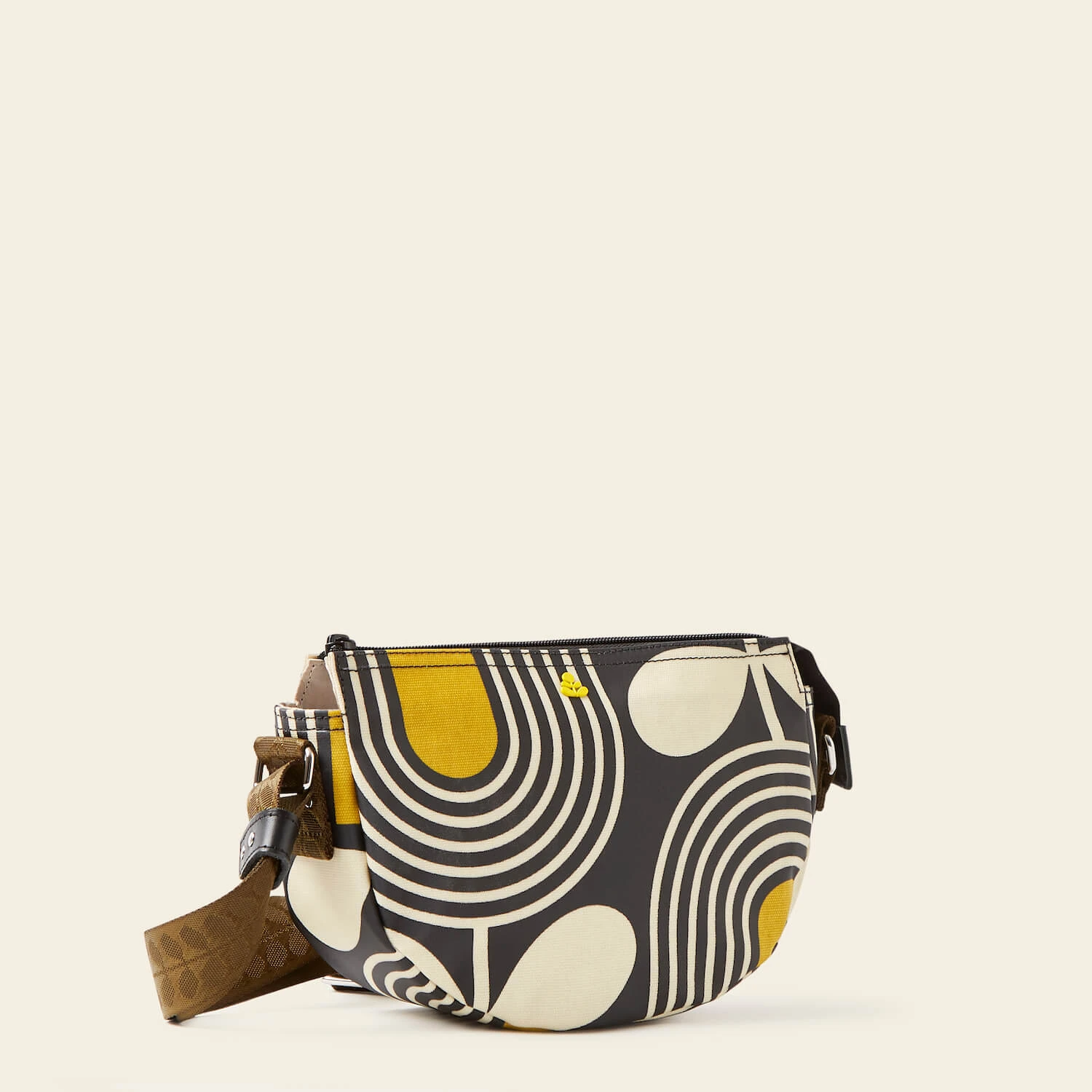 Mini Rounder Crossbody - Giant Striped Tulip Noir 3 Mini Rounder Crossbody - Giant Striped Tulip Noir - Image 3