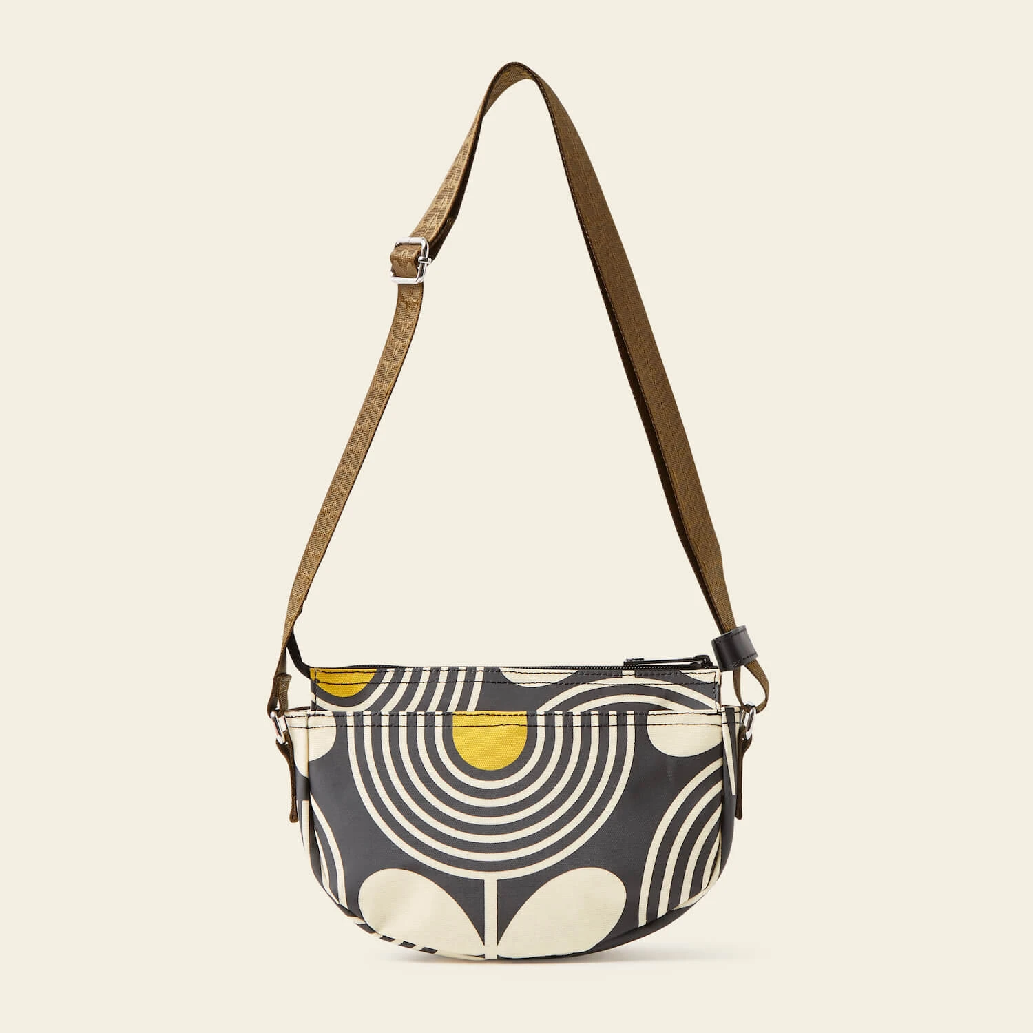 Mini Rounder Crossbody - Giant Striped Tulip Noir 4 Mini Rounder Crossbody - Giant Striped Tulip Noir - Image 4