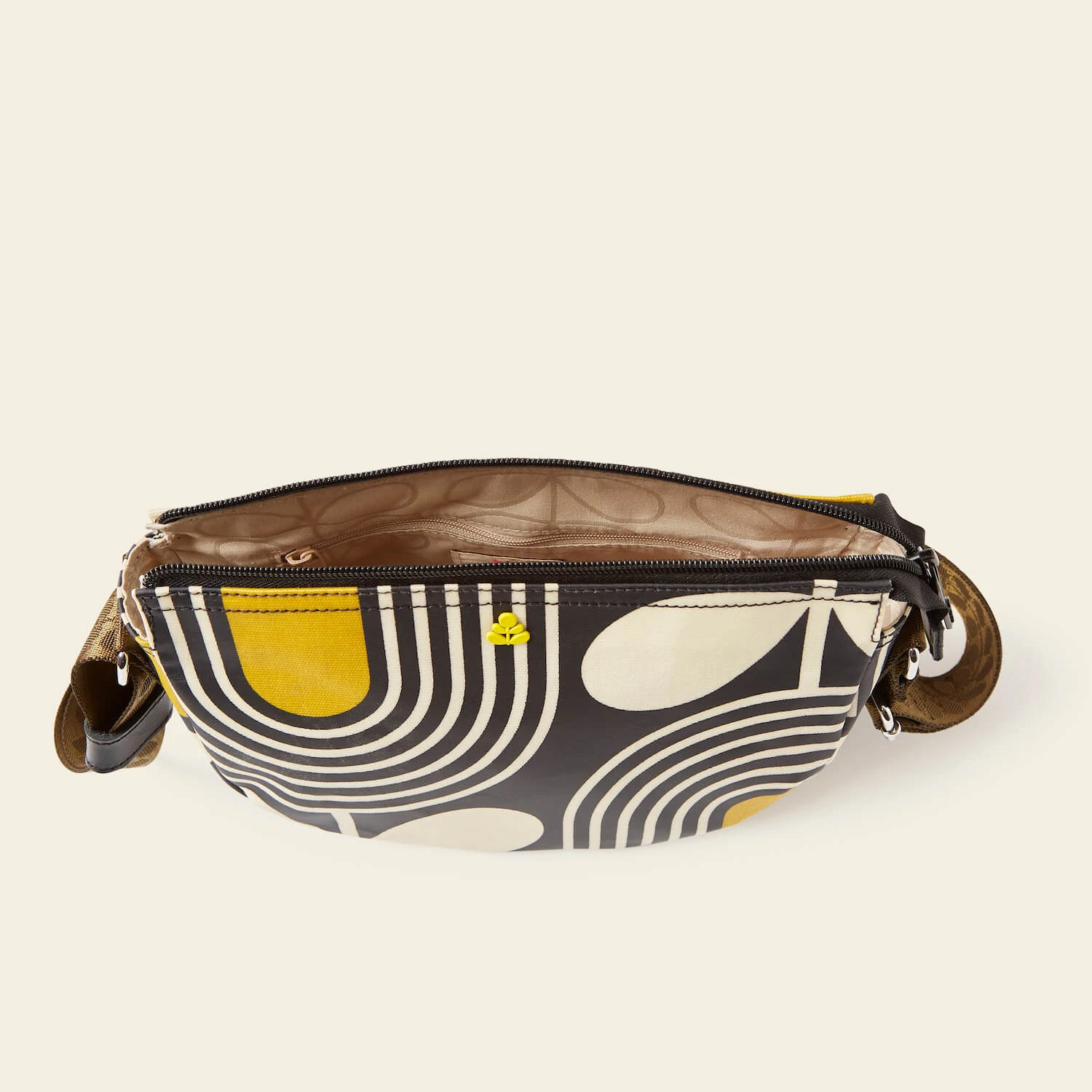 Mini Rounder Crossbody - Giant Striped Tulip Noir 5 Mini Rounder Crossbody - Giant Striped Tulip Noir - Image 5