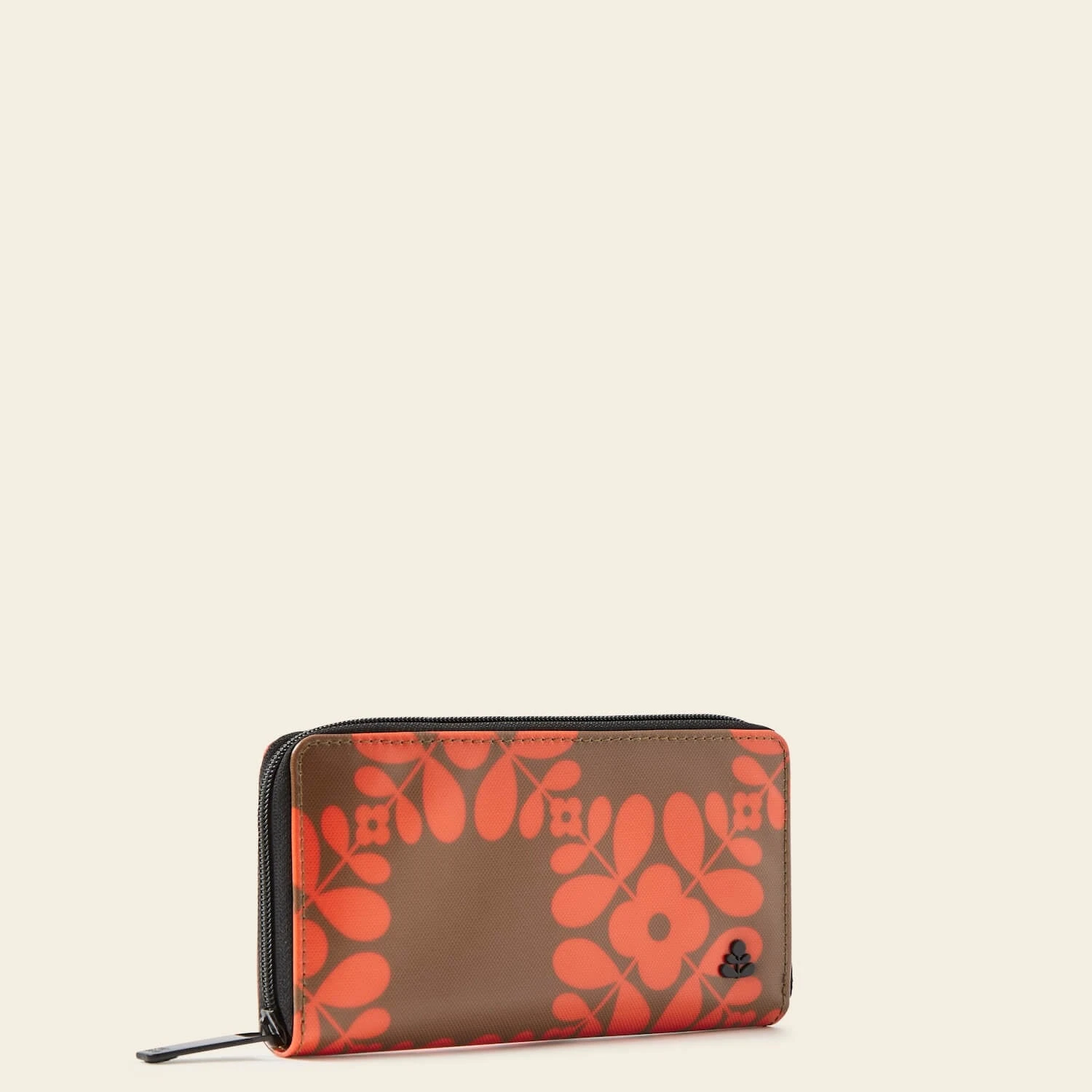 Forget Me Not Wallet - Lattice Flower Tile Conker 2 Forget Me Not Wallet - Lattice Flower Tile Conker - Image 2