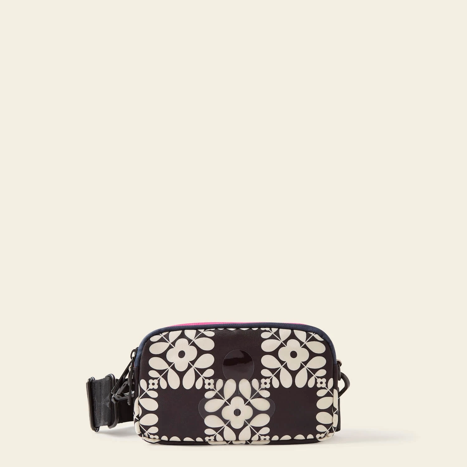 Tripod Crossbody - Lattice Flower Tile Onyx 1 Tripod Crossbody - Lattice Flower Tile Onyx