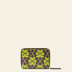 Celia Medium Wallet - Purple Puzzle Flower -Home Decor & Bags-Orla Kiely 24SELLE824 5010CeliaMediumWallet PurplePuzzleFlower3