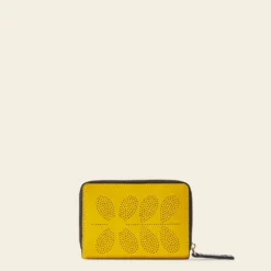 Celia Medium Wallet - Daffodil Punched Flower 6 Celia Medium Wallet - Daffodil Punched Flower -Home Decor & Bags-Orla Kiely 24SELLE824 7070CeliaMediumWallet DaffodilPunchedFlower3