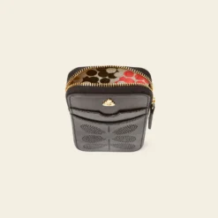 Ariel Phone Case - Black Punched Flower -Home Decor & Bags-Orla Kiely 24SELLE826 0010 ArielPhoneCase BlackPunchedFlower4