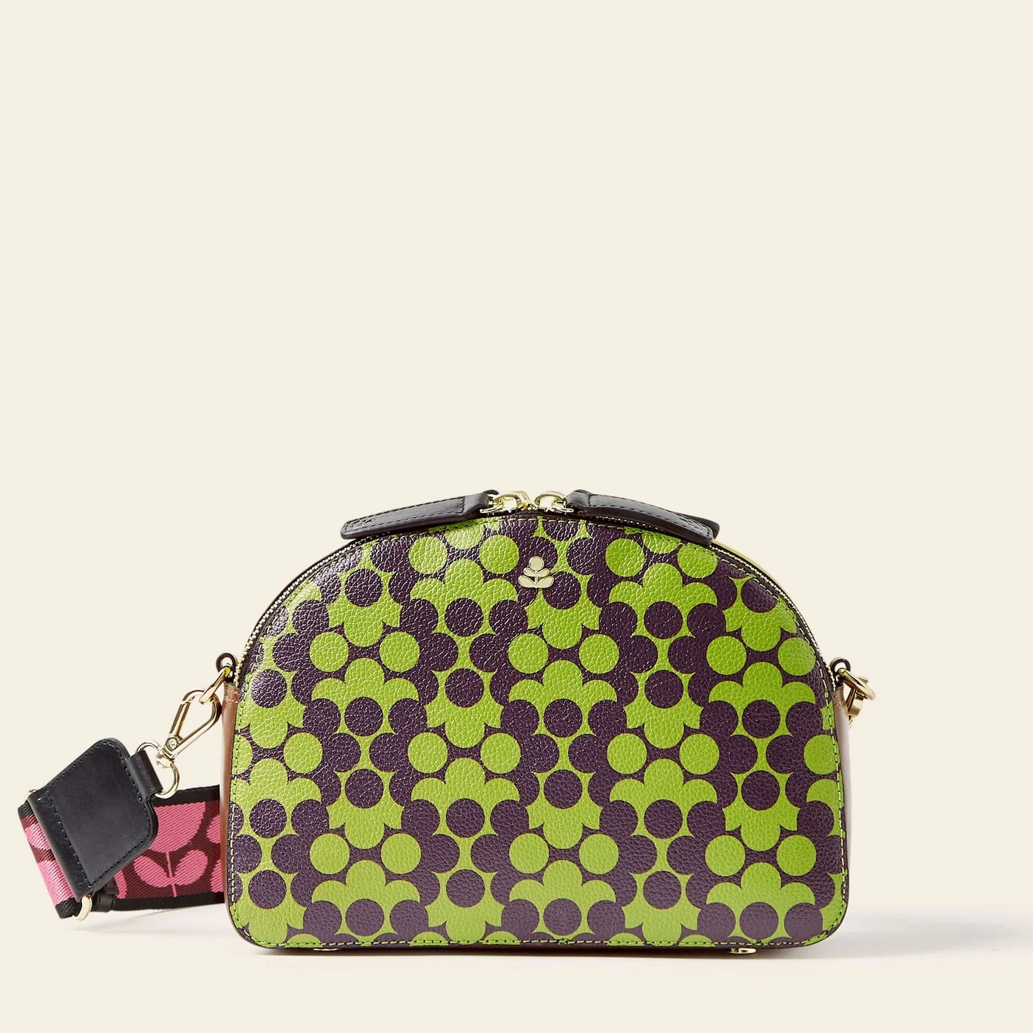 Luna Crossbody - Purple Puzzle Flower 1 Luna Crossbody - Purple Puzzle Flower