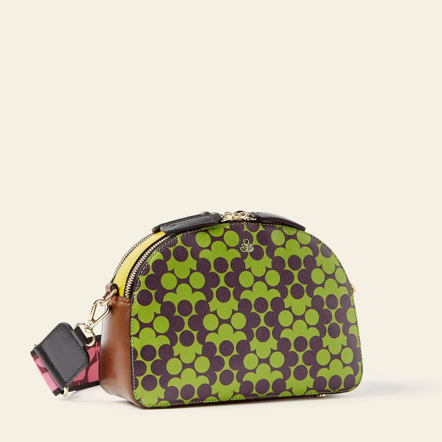 Luna Crossbody - Purple Puzzle Flower 3 Luna Crossbody - Purple Puzzle Flower - Image 3