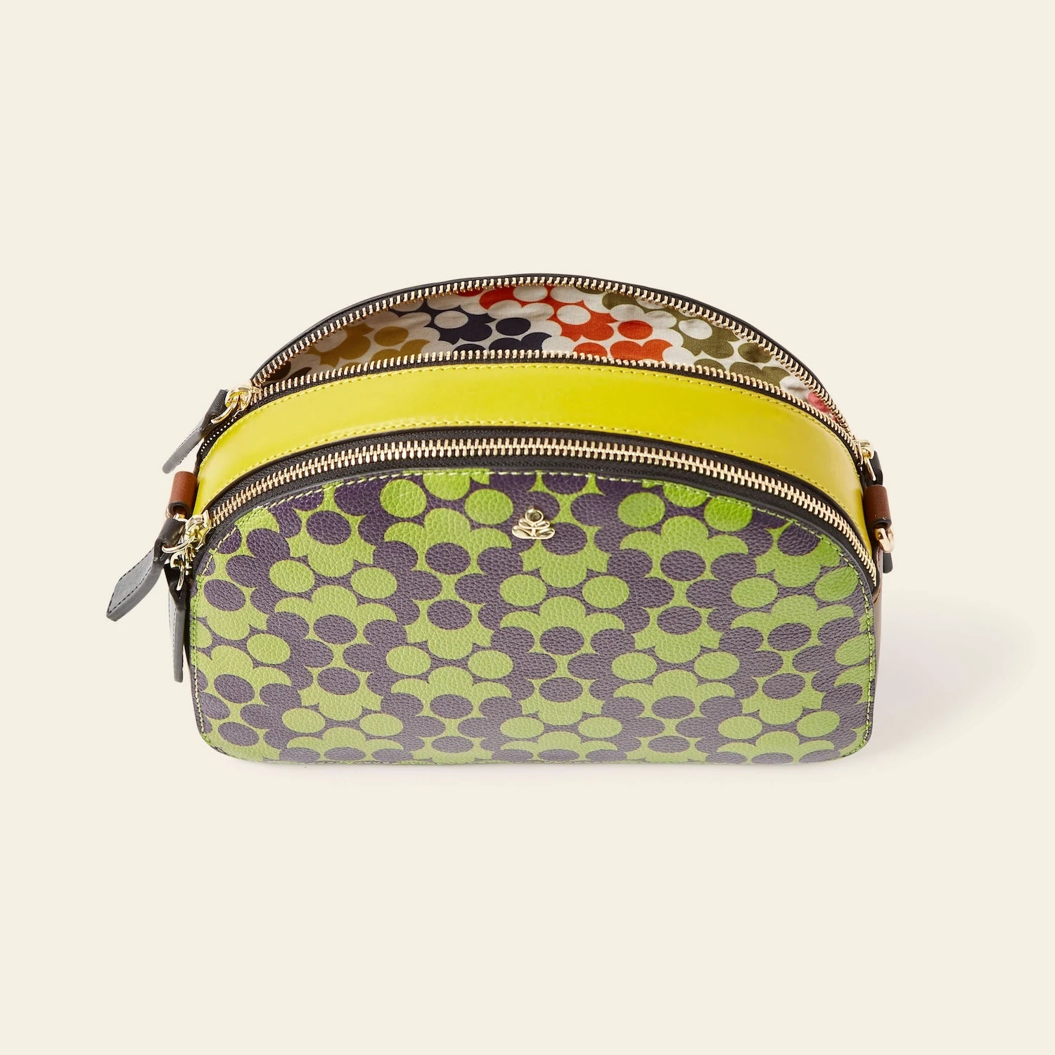 Luna Crossbody - Purple Puzzle Flower 5 Luna Crossbody - Purple Puzzle Flower - Image 5
