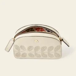 Babaluna Crossbody - Cream Punched Flower -Home Decor & Bags-Orla Kiely 24SELLE878 1990 BabalunaCrossbody CreamPunchedFlower4