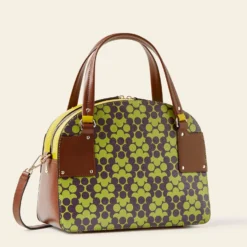 Luna Bowling Bag - Purple Puzzle Flower -Home Decor & Bags-Orla Kiely 24SELLE889 5010LunaBowlingBag PurplePuzzleFlower2