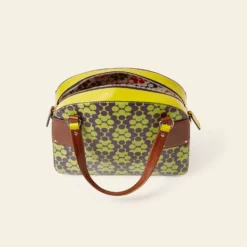 Luna Bowling Bag - Purple Puzzle Flower -Home Decor & Bags-Orla Kiely 24SELLE889 5010LunaBowlingBag PurplePuzzleFlower4