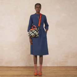 Block Medium Handbag - Posey Flower Midnight 11 Block Medium Handbag - Posey Flower Midnight -Home Decor & Bags-Orla Kiely 24SEPOF838 4100 BlockMediumHandbag PoseyPowerMidnight .model2