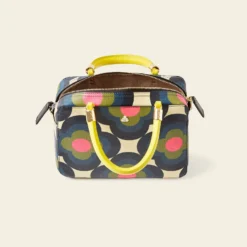 Block Medium Handbag - Radial Flower Rockpool -Home Decor & Bags-Orla Kiely 24SERAF838 4400BlockMediumHandbag RadialFlowerRockpool4
